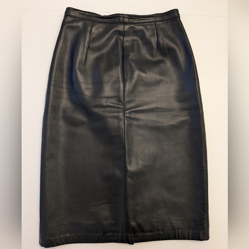 CLIFFORD MICHAEL Vintage Leather Skirt